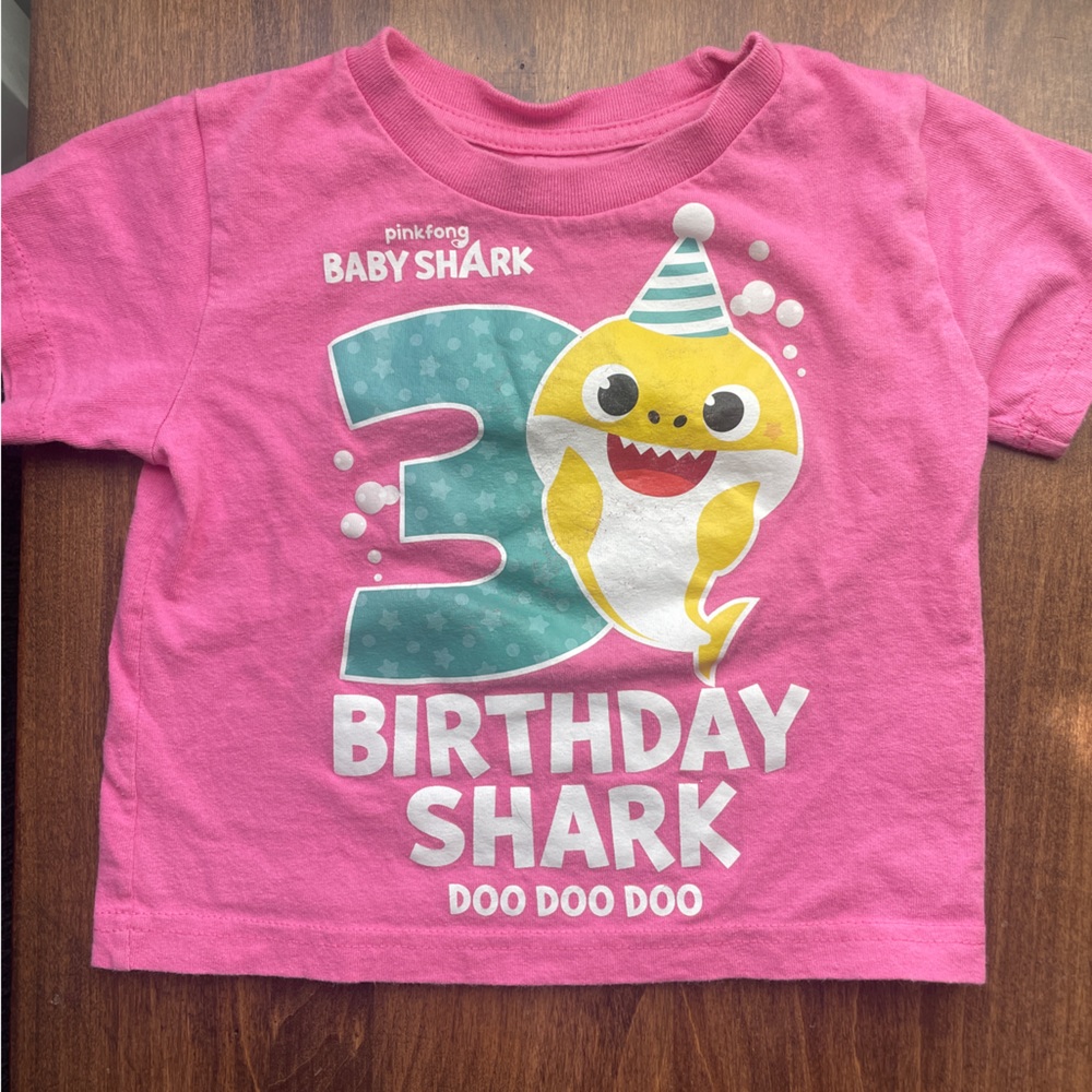 Baby Shark 3rd birthday shirt